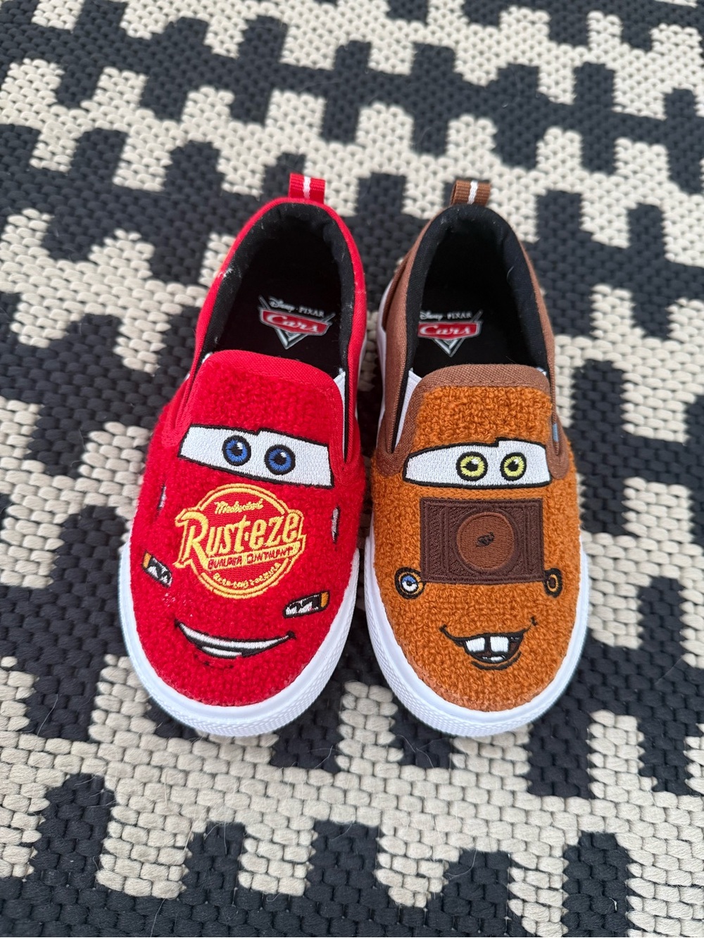 Disney Kids Slip-On Cars Shoes - Red & Brown